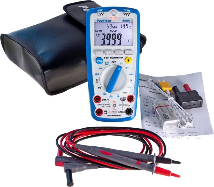 Actual product image Peaktech P 3690 Digital multimeter (CAT III 600V)