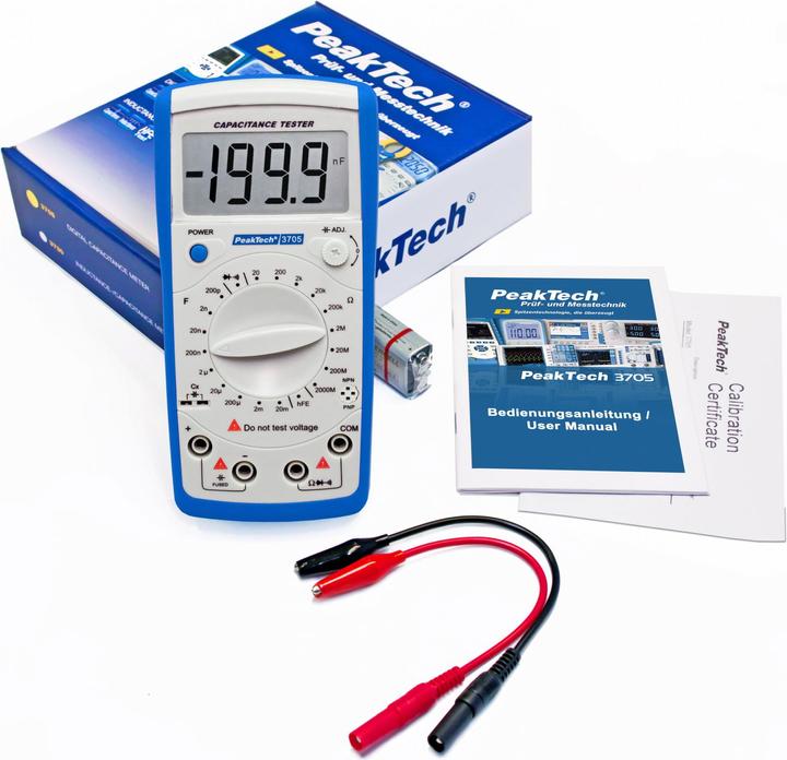 Actual product image Peaktech P 3705 Resistance and capacitance tester