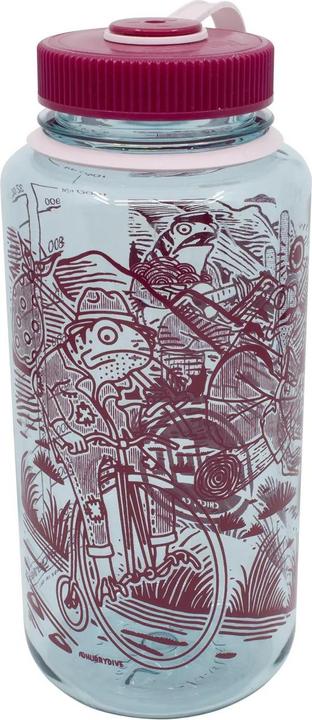 Image du produit Paul Component Engineering Paul Component Bike Camping Froggies Nalgene Wasserflasche, 1.000ml, clear/red