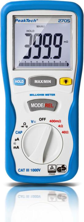 Produktbild Peaktech P 2705 Milliohmmeter (CAT III 1000V)