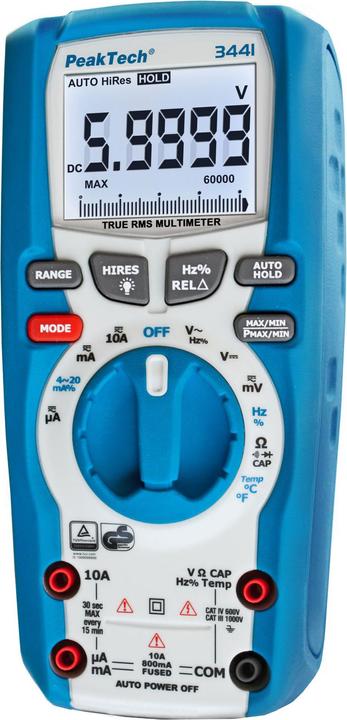 Actual product image Peaktech P 3441 True RMS digital multimeter (CAT III 1000V, CAT IV 600V)