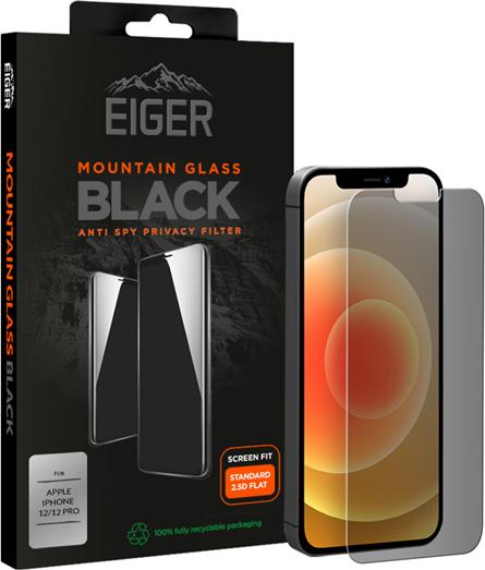 Image du produit Eiger Mountain Glass Black (1 pièce(s), Apple iPhone 12 Pro, Apple iPhone 12)
