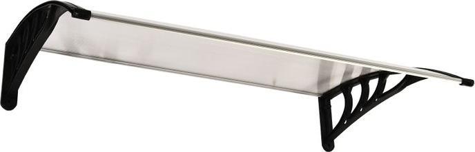 Image du produit Swisshandel24 Auvent porte d'entrée 75 x 100 cm Polycarbonate Transparent