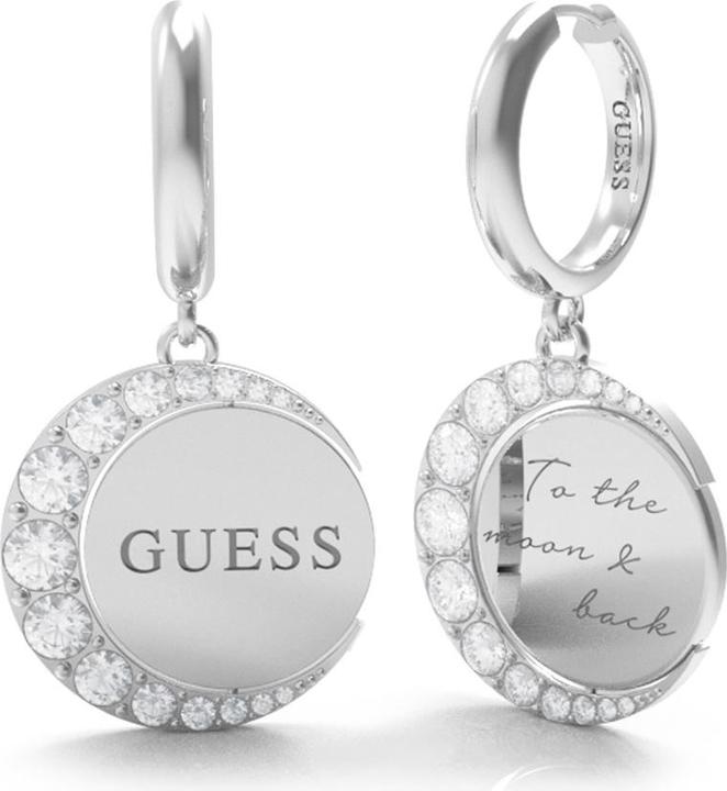 Guess Moon Phases Earrings (With stone(s), Stainless steel)