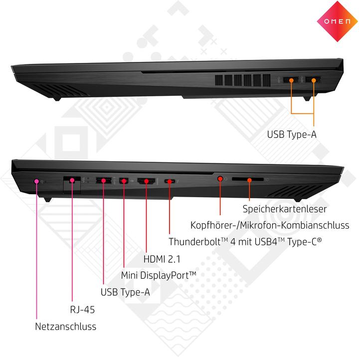 Produktbild HP Omen (17.30", Intel Core i7-11800H, 32 GB, 1000 GB, DE)