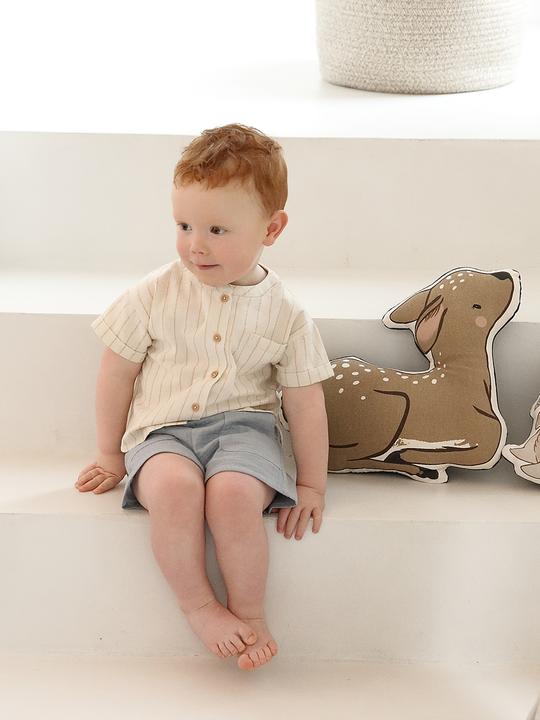 Produktbild Vertbaudet Baby-Set: Hemd in Leinenoptik & Shorts (86)