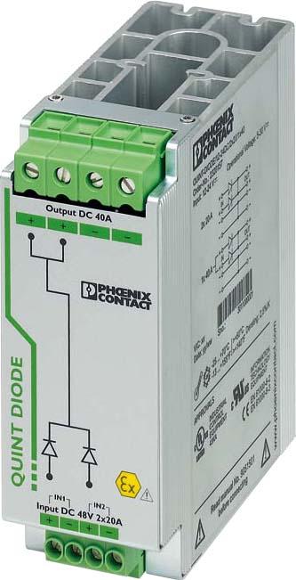 Immagine prodotto Phoenix Contact Modulo a diodi, guida DIN, 48Vcc,40A,EX