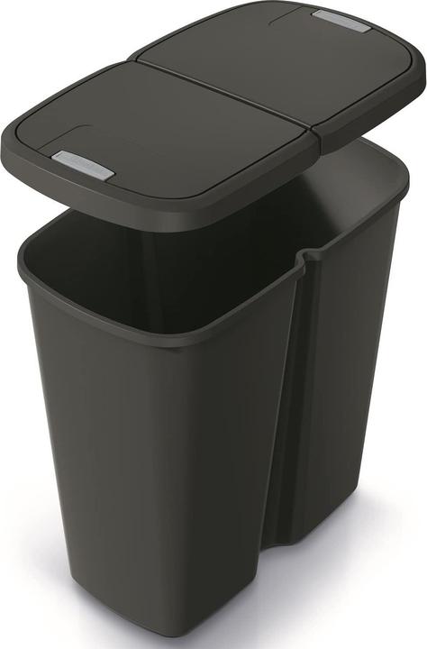 Actual product image Hrb Mülleimer mit 2 Fächern (2x 25L) für Mülltrennung (50 l)