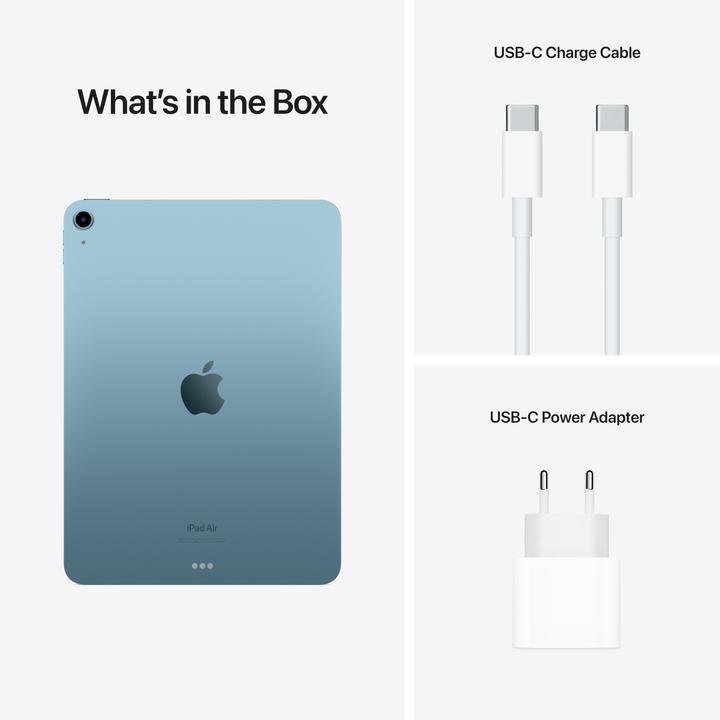 Produktbild Apple iPad Air 2022 (5. Gen) (nur WLAN, 10.90", 64 GB, Blue)