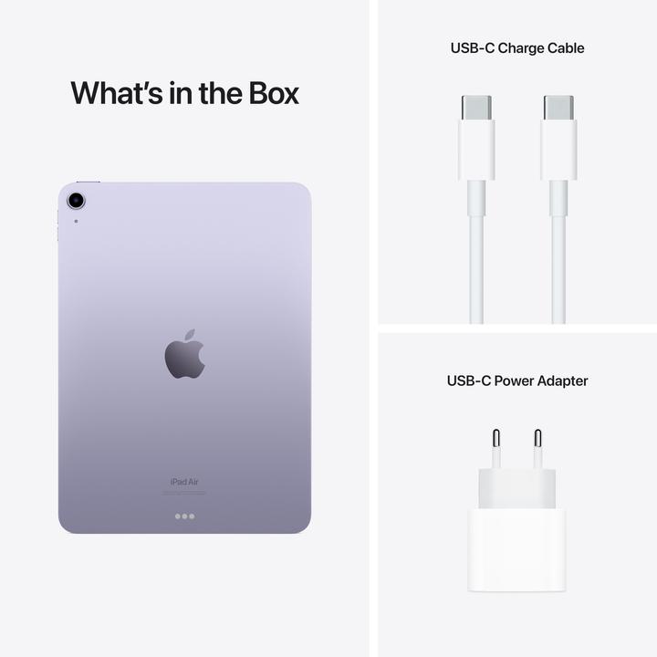 Produktbild Apple iPad Air 2022 (5. Gen) (nur WLAN, 10.90", 64 GB, Purple)