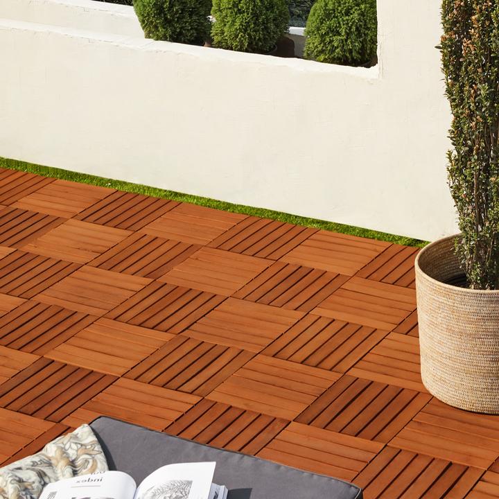 Produktbild Casaria Holzfliesen (1 x, 30 x 30 x 2.5 cm)