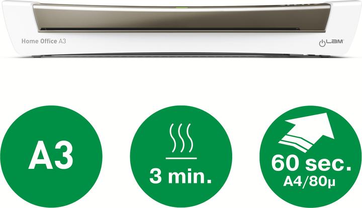 Produktbild Leitz iLAM Home Office (80 - 125 µm, A3)