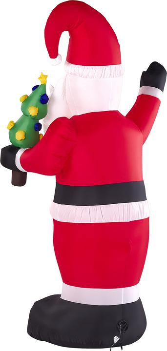 Produktbild Beliani Aufblasbarer Weihnachtsmann mit LED-Beleuchtung rot 225 cm IVALO