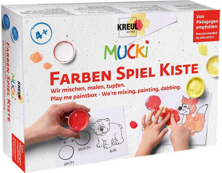 Produktbild Kreul Wir mischen, malen, tupfen (Weiss, Gelb, Rot, Blau, Schwarz, 250 ml)
