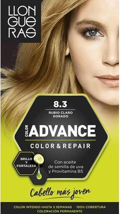 Llongueras COLOR ADVANCE #8,3-rubio claro dorado (8.3)