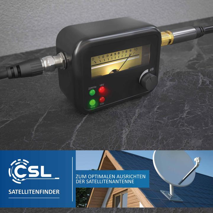 Image du produit CSL Sondeur de satellite, localisateur de satellite, échelle de niveau, compatible HD, affichage à (Technologie de mesure)