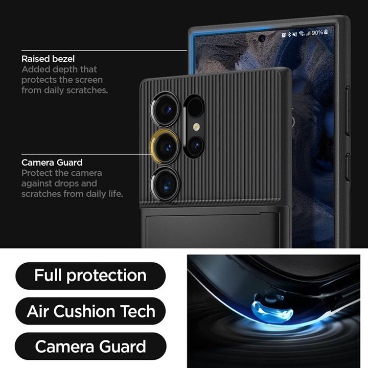 Actual product image Spigen Slim Armor CS S928 czarny/black ACS07306 (Samsung Galaxy S24 Ultra)