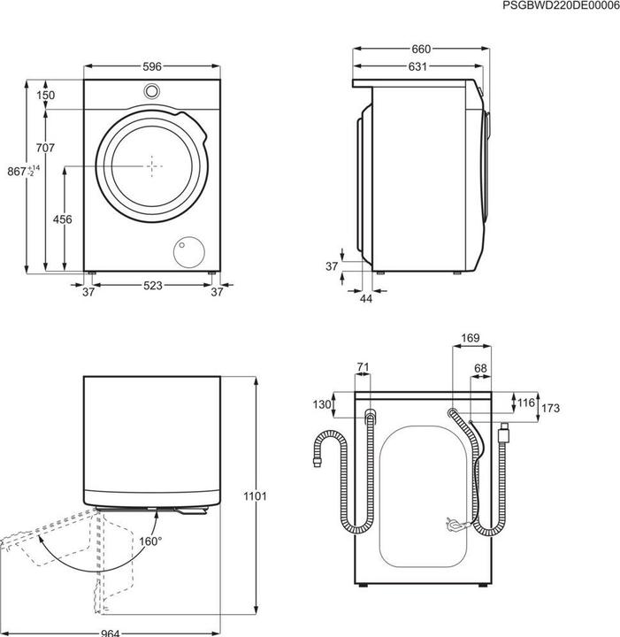 Actual product image Electrolux AEG LWR9W80609 Washer Dryer