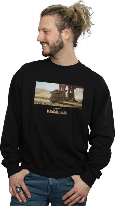 Actual product image Star Wars Mens The Mandalorian The Child Concept Art Sweatshirt (5XL)