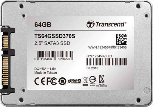 Actual product image Transcend 370S (64 GB, 2.5")