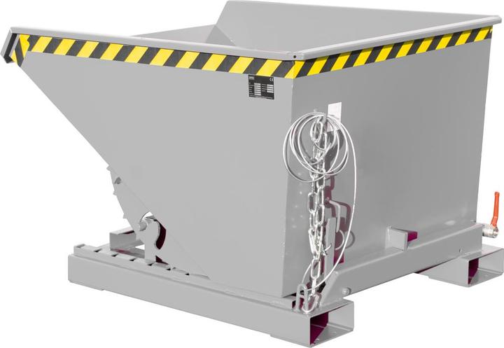 Immagine prodotto eurokraft pro Minicontenitore ribaltabile per trucioli, capacità 0,225 m³, grigio RAL 7005. (225 l)