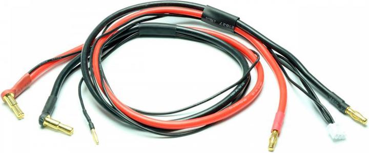 Actual product image Modellbau Lindinger Duo Charging Cable 4mm/5mm 2s Lipo Hardcase Incl. Xh Balancing Adapter 12awg