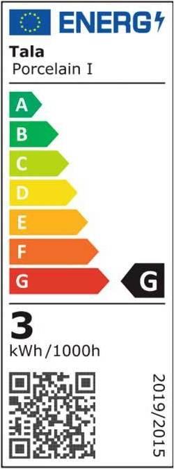 Energie-Label Tala Porcelain I (E14, 3 W, 240 lm, 1 x, G)