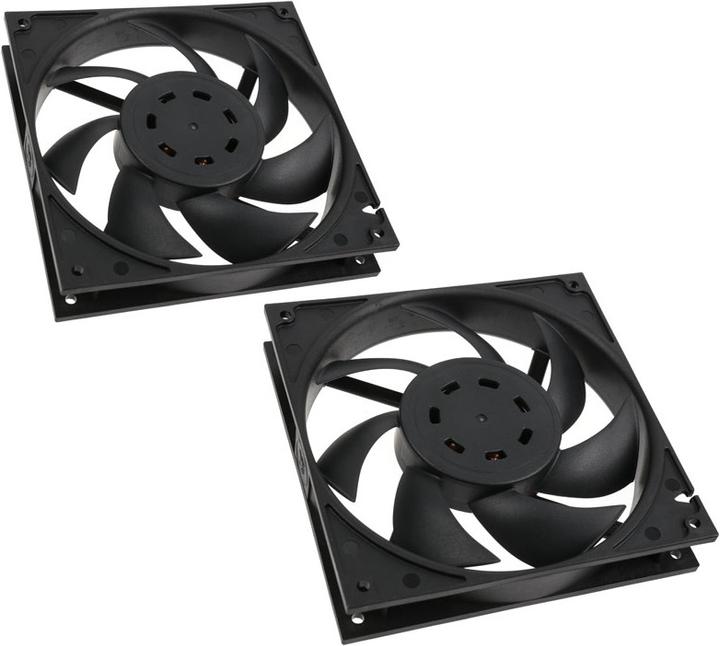 Actual product image EKWB EK-Vardar EVO 140ER Black BB (500-2000rpm) - 2-pack (140 mm, 2 x)