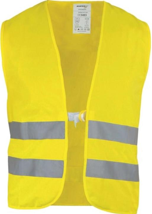 Actual product image Asatex High visibility waistcoat size universal yellow EN 20471 cl. 2 (One size)