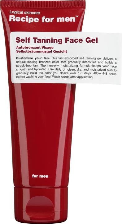 Image du produit Recipe for men Gel auto-bronzant pour le visage (Sérum autobronzant, 75 ml)
