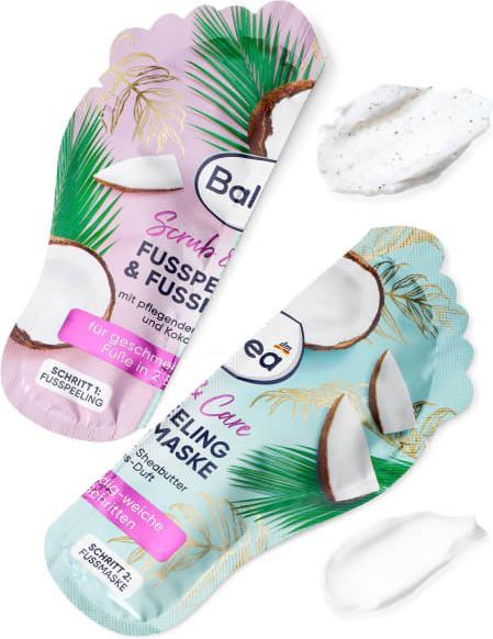 Produktbild dm Balea Fusspeeling & Fussmaske Set (Fussmaske, 10 ml)