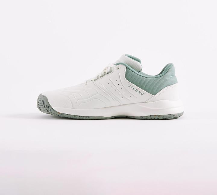 Actual product image Kuikma Kinder Tennisschuhe mit Schnürsenkel - TS Strong Jr weiss (38)
