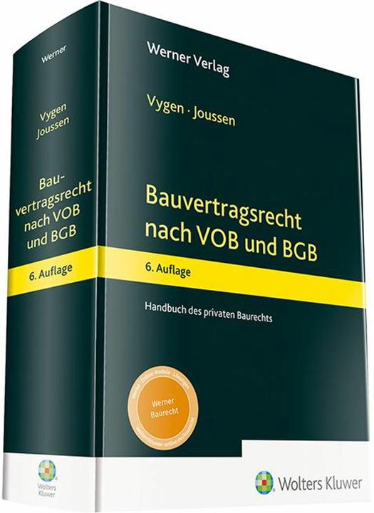 Image du produit Bauvertragsrecht nach VOB und BGB (Allemand, Edgar Joussen, Klaus Vygen, 2024)