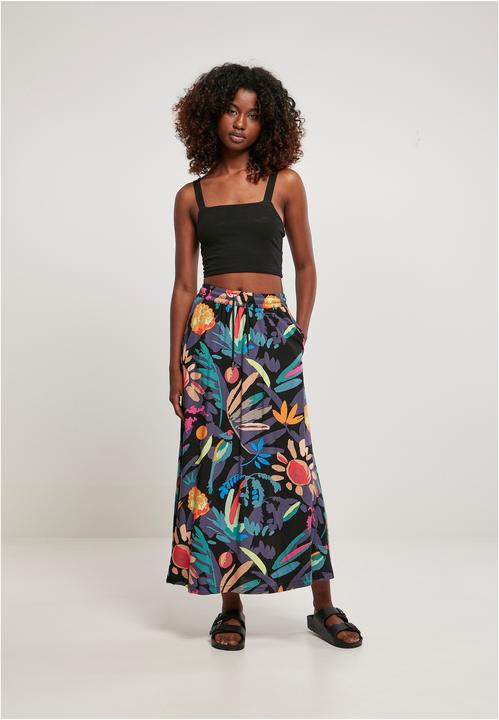 Actual product image Urban Classics Ladies Viscose Midi Skirt (XS)