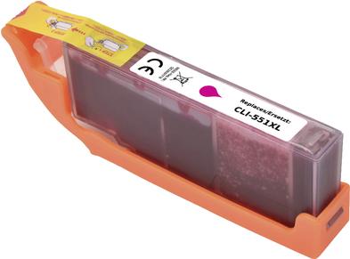 Actual product image Renkforce Ink replaces Canon CLI-551 M XL (6445B001) Compatible Magenta RF-56 (M)