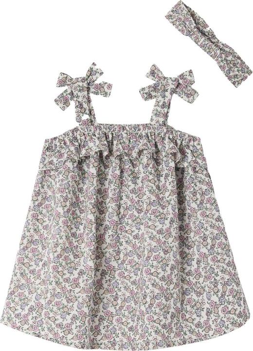 Produktbild Vertbaudet Mädchen Baby-Set: Kleid & Haarband mit Blumenprint (68)