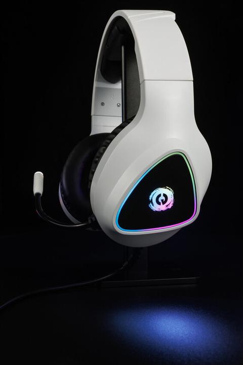 Produktbild Canyon GH-6, Shadder gaming headset, USB / 2x 3.5mm jack, 2m cable, multicolor RGB backlight, white (Kabelgebunden)