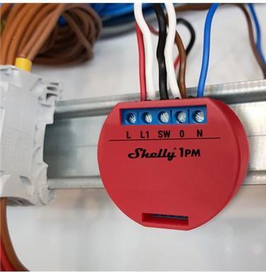 Produktbild Shelly WLAN-Schaltaktor 1PM WiFi-Switch mit Leistungsmessung (Schaltaktor)