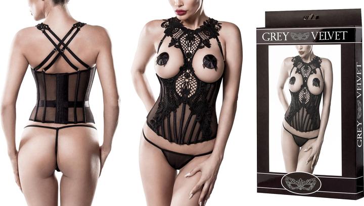 Image du produit Grey Velvet Ensemble de corsage en 2 parties (S)