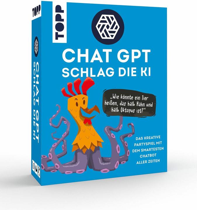 Actual product image Hey, ChatGPT! The creative ChatGPT party game. Are you smarter than the AI? (German)