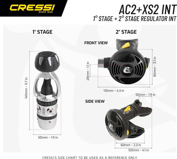 Actual product image Cressi AC2 + XS2