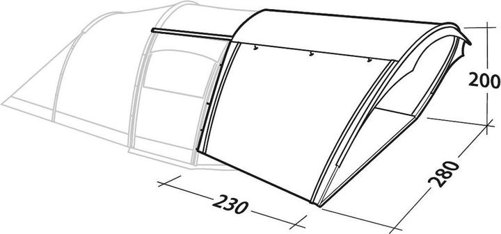 Actual product image Robens Double Shade Grabber awning (Tunnel tent, 3.40 kg)