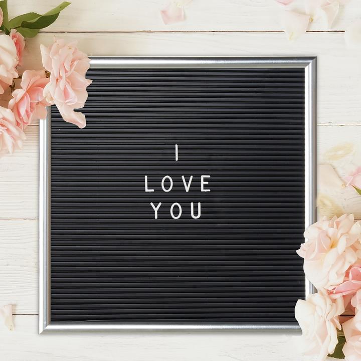 Actual product image Relaxdays Letterboard (Blackboard, 30 x 30 x 2 cm)