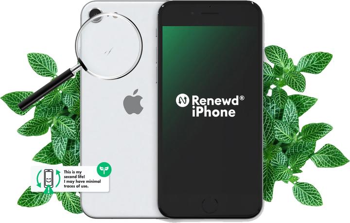 Produktbild Renewd iPhone SE 2020 (64 GB, Weiss, 4.70", 12 Mpx, SIM + eSIM, A / Wie neu)
