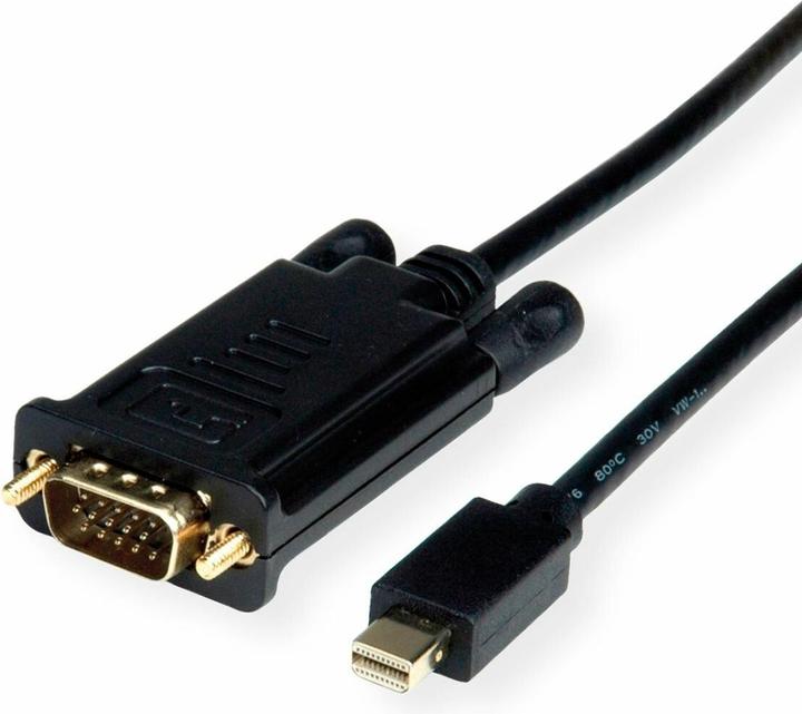 Actual product image Roline Cable Mini DisplayPort-VGA, Mini DP ST (3 m, DisplayPort)