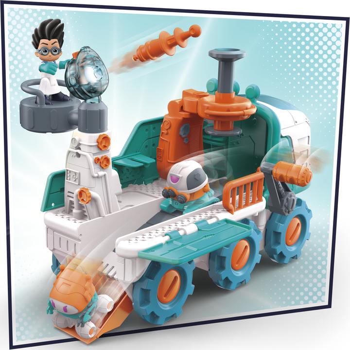 Actual product image PJ Masks Romeo's Robot Lab Preschool Toy, 2-in-1 Vehicle and Ro