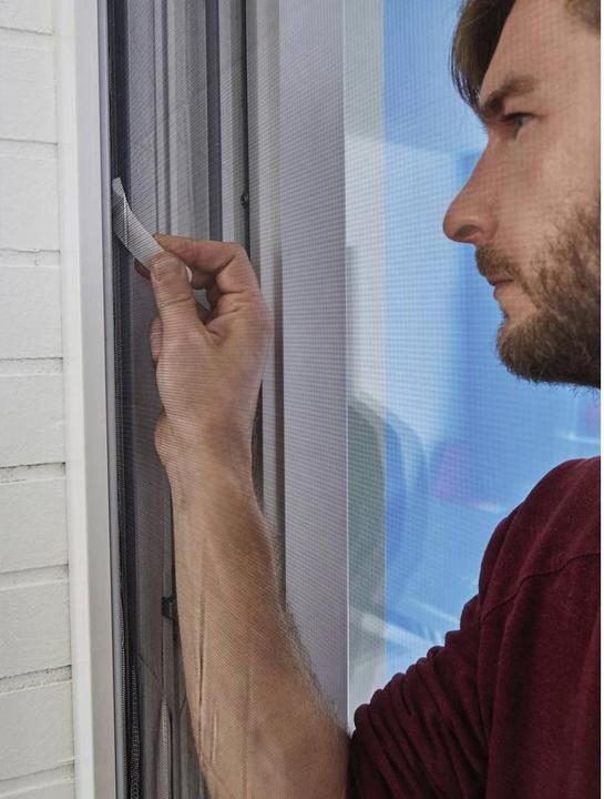 Actual product image tesa Insect screen COMFORT for windows, with Velcro tape, self-adhesive, without drilling (130 x 130 cm)