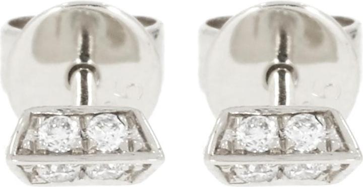 Produktbild Xen Ohrstecker Prisma mit 8 Diamanten 0,06 ct. 585 Weissgold (585 Weißgold)