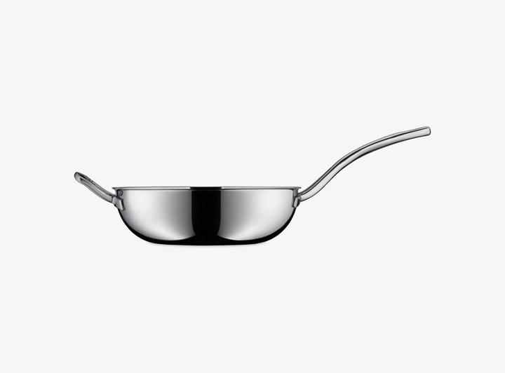 Produktbild WMF Wokpfanne Edelstahlpfanne 28cm Wabenboden Profi Resist Induktion beschichtet (28 cm, Bratpfanne, Edelstahl)