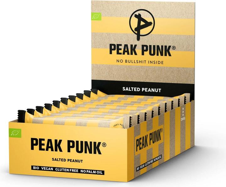 Produktbild Peak Punk Bio Oat Flapjack (Salted Peanut, 12 Stk., 720 g)